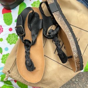 Handmade leather birkenstock style sandal SOLD